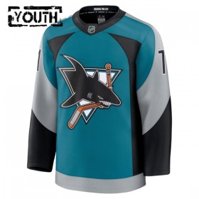 Lasten NHL San Jose Sharks Pelipaita 2025-26 Fanatics Premium Macklin Celebrini Alternate Teal